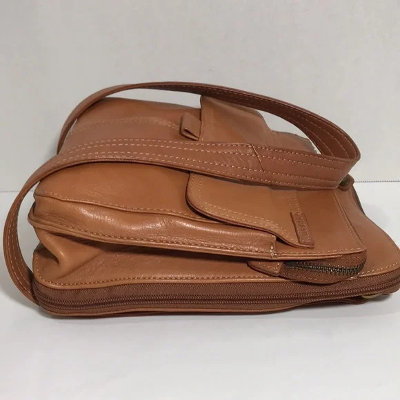Fossil Tan Leather Crossbody Purse Bag - Picture 4 of 9